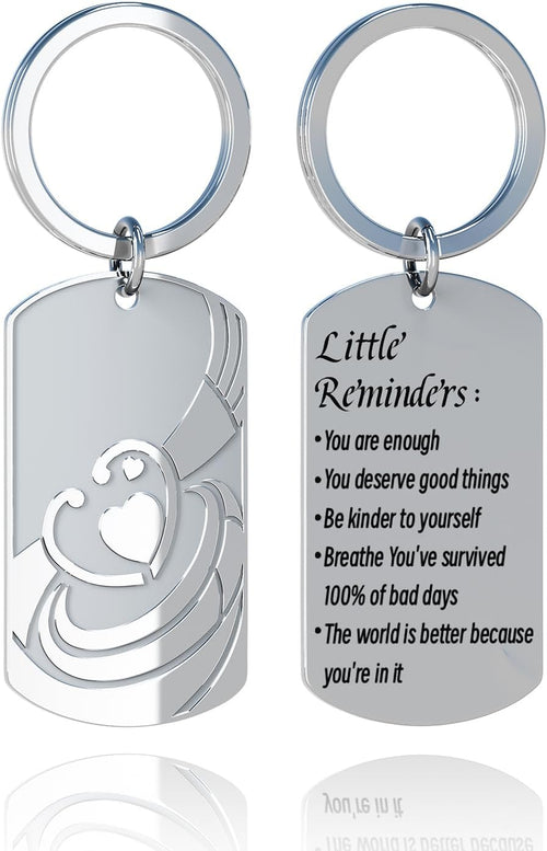 Little Reminders Keychain – Stainless Steel Affirmation Gift - image 1