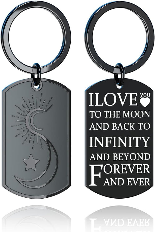I Love You Keychain – Stainless Steel Couple Gift - image 2