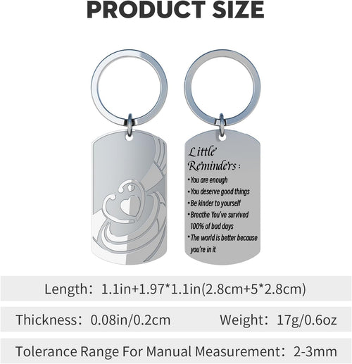Little Reminders Keychain – Stainless Steel Affirmation Gift - image 2