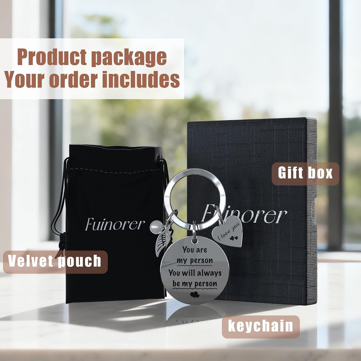 You Are My Person Keychain – Romantic Gift for Girlfriend or Wife - image 4