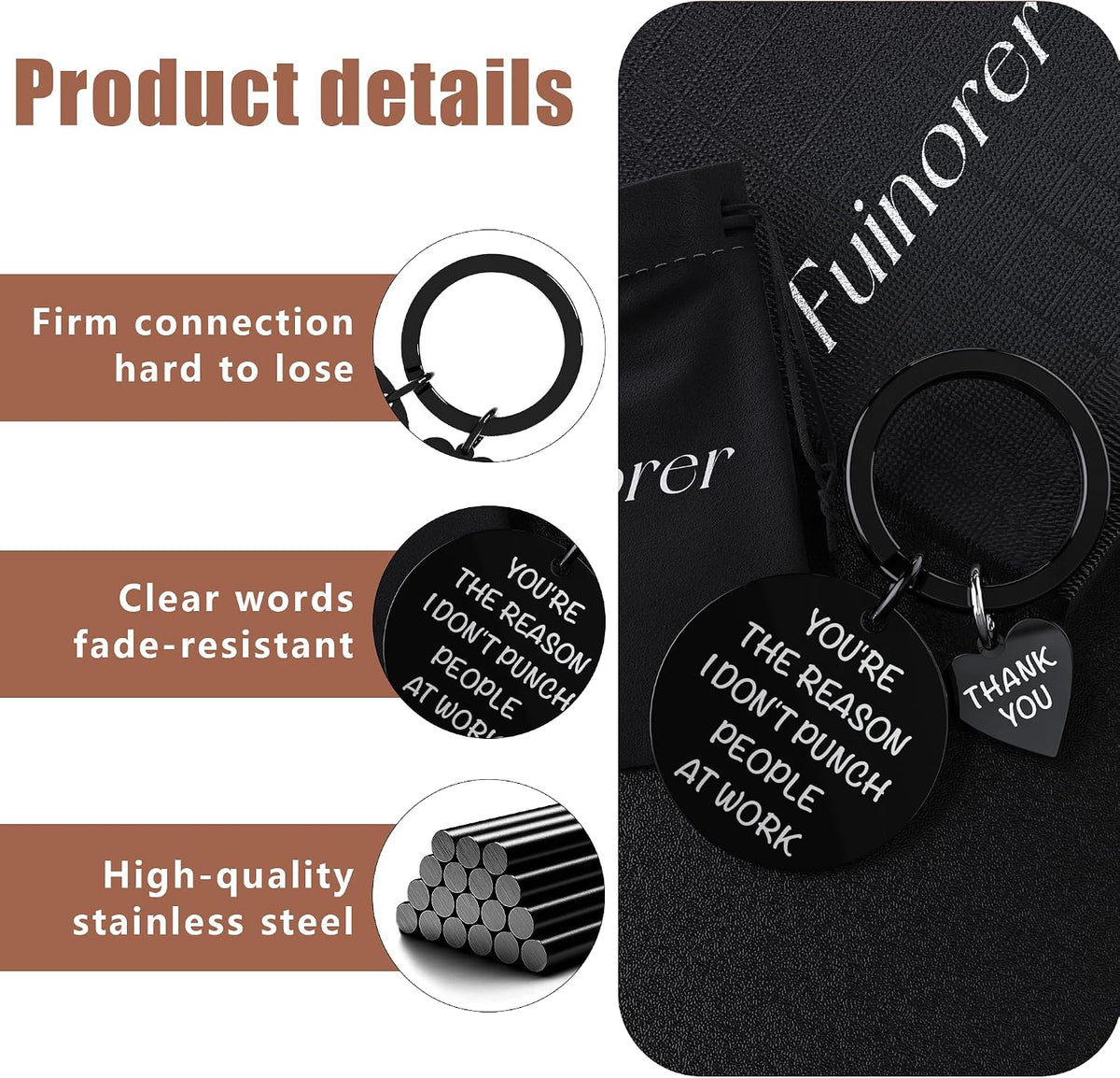 Funny Coworker Keychain – Farewell & Appreciation Gift - image 2
