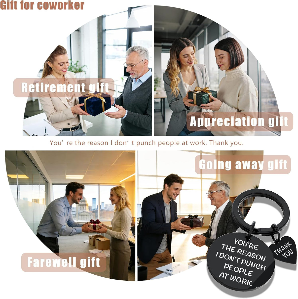 Funny Coworker Keychain – Farewell & Appreciation Gift - image 5