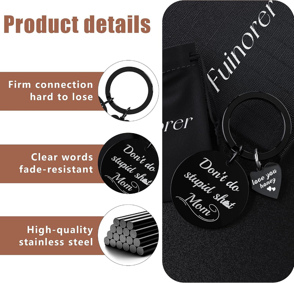 Teen Inspirational Keychain – Encouragement Gift with Gift Box - image 3