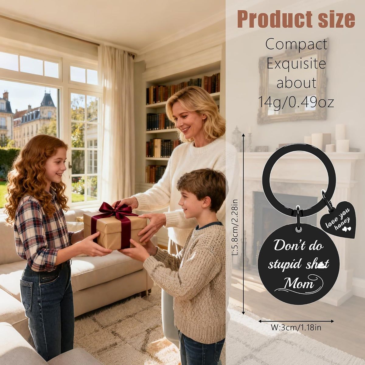 Teen Inspirational Keychain – Encouragement Gift with Gift Box - image 2